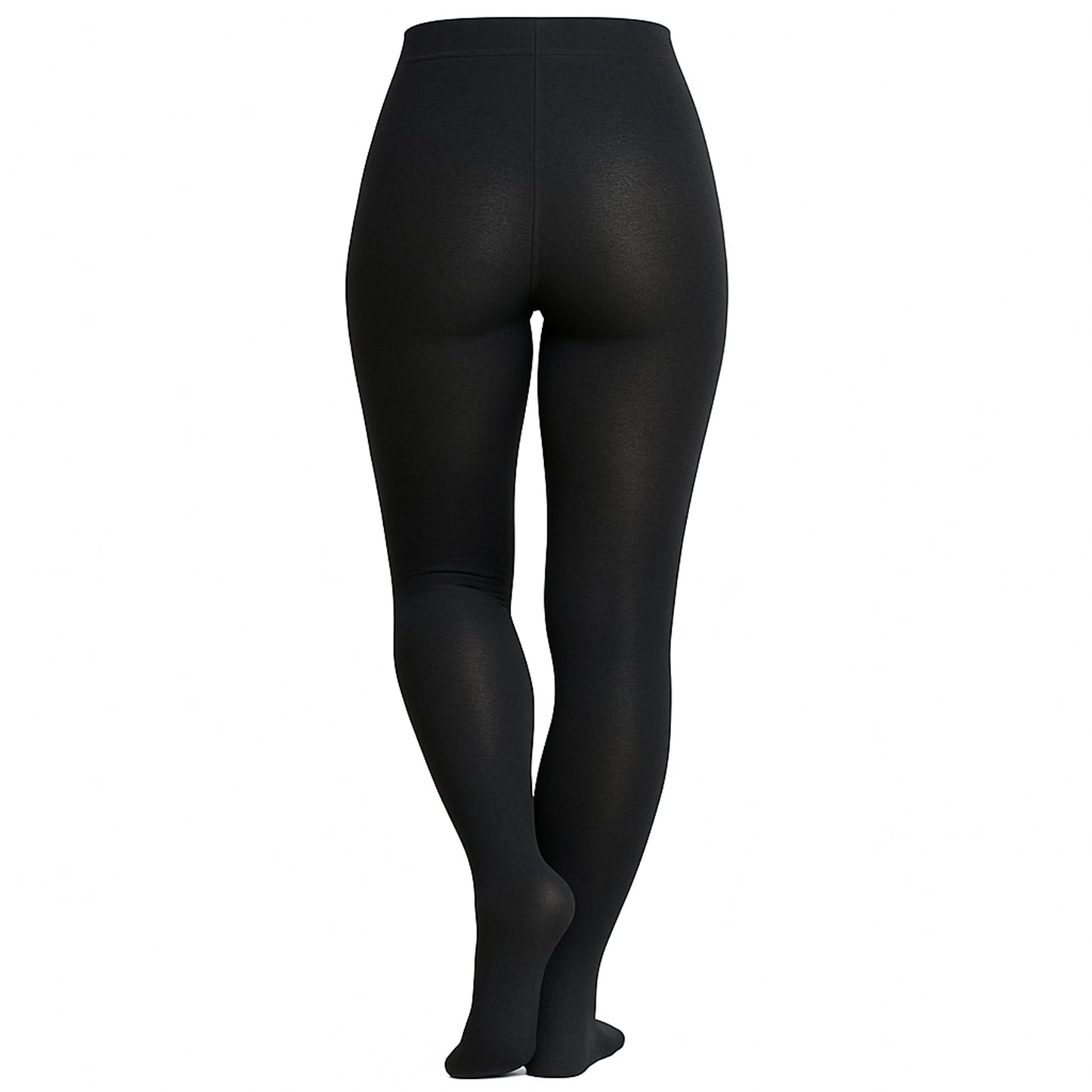 Damen Strumpfhose Schwarz – Winter Warm, Bio-Baumwolle & Stretch