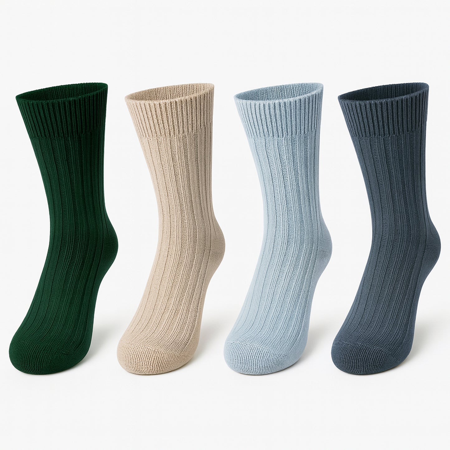 Alpaka Nordlicht  – Thermo Socken aus Alpakawolle & Schafwolle, warm & weich, 4er Set