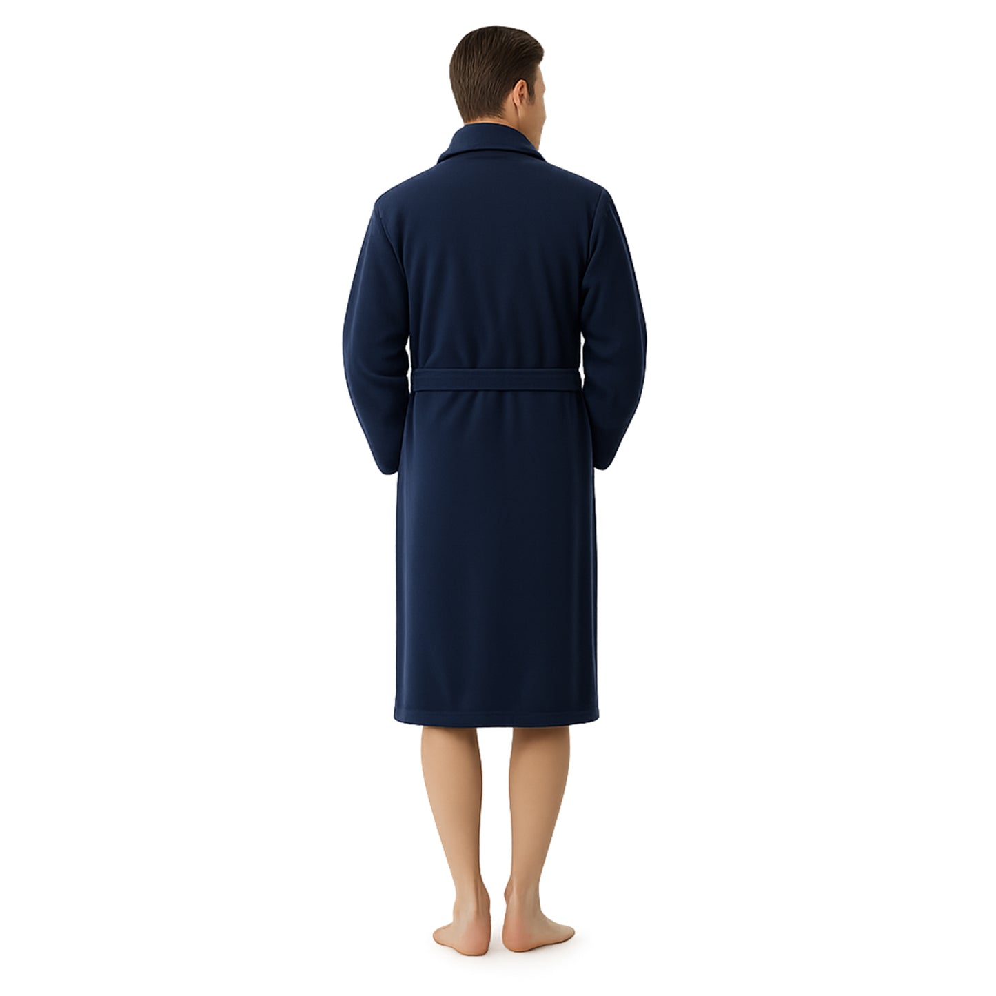 Herren Bademantel aus Ägäis-Biobaumwolle (450 g/m²) – Anthrazit, Sand & Navy | Flauschig & saugstark