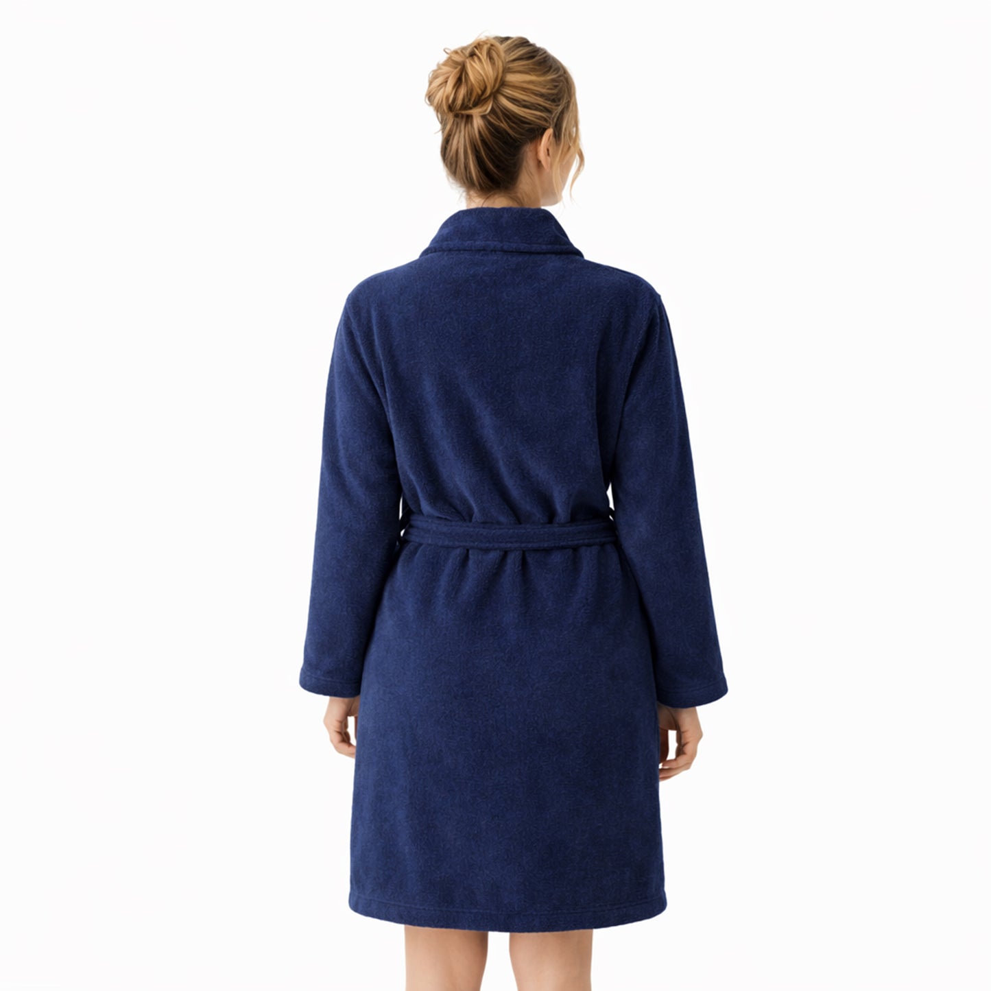 Damen Bademantel aus Ägäis-Biobaumwolle (450 g/m²) – Anthrazit, Sand, Navy | Flauschig & saugstark