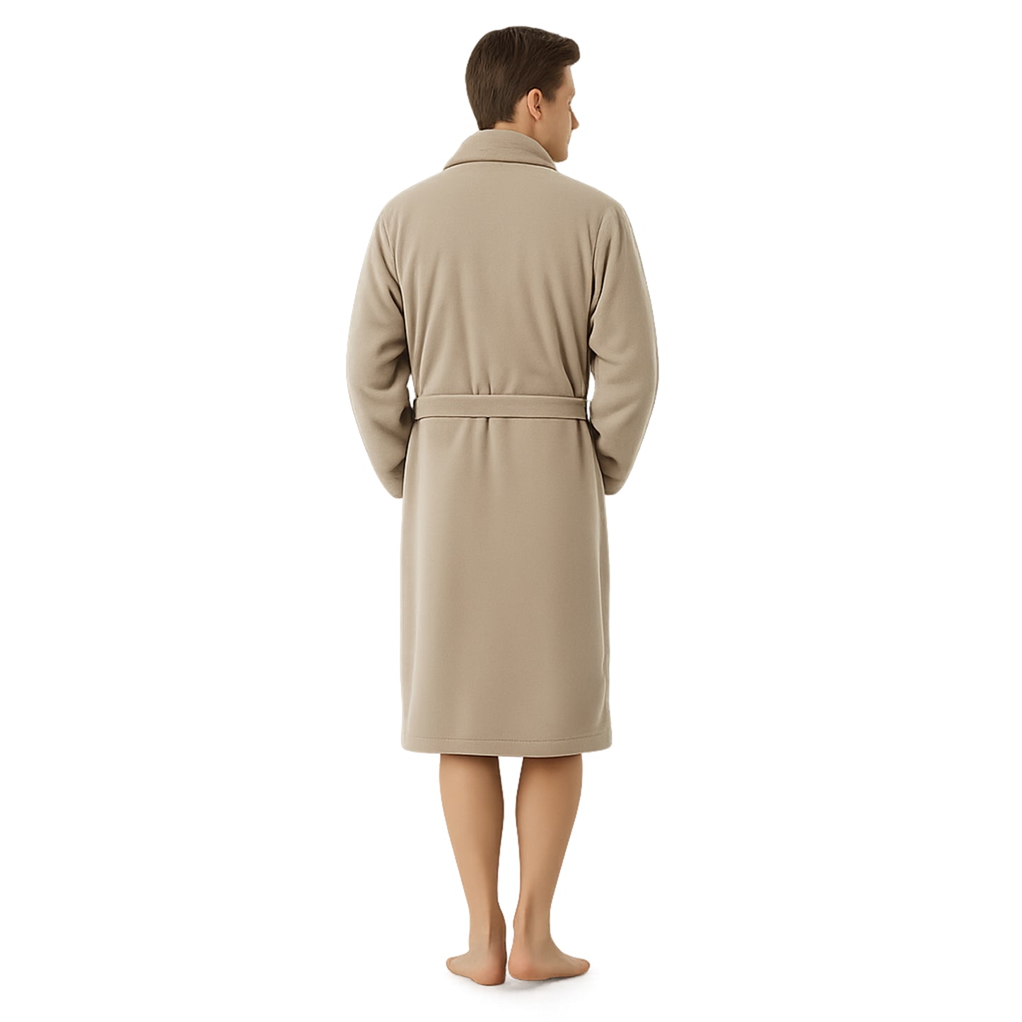 Herren Bademantel aus Ägäis-Biobaumwolle (450 g/m²) – Anthrazit, Sand & Navy | Flauschig & saugstark
