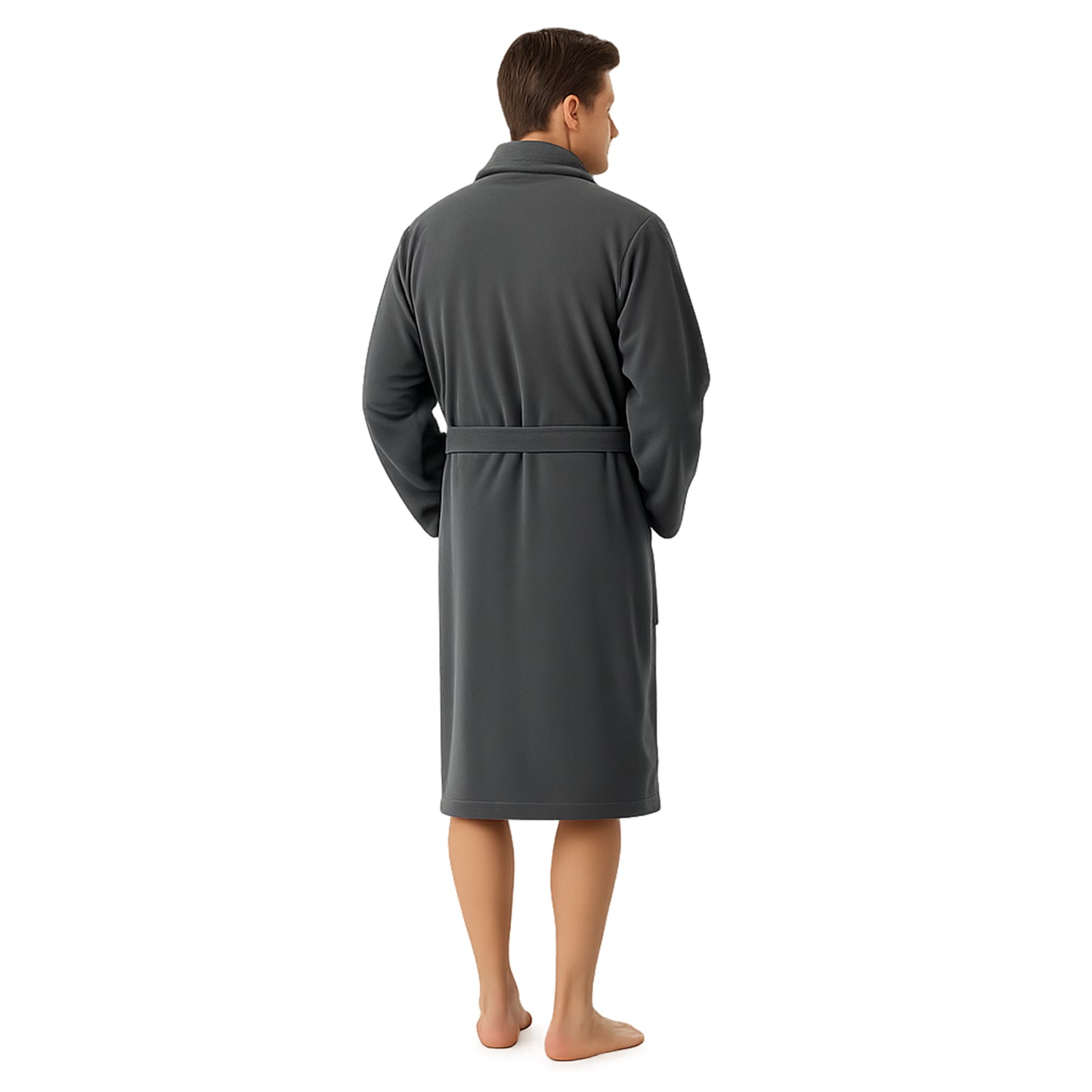 Herren Bademantel aus Ägäis-Biobaumwolle (450 g/m²) – Anthrazit, Sand & Navy | Flauschig & saugstark