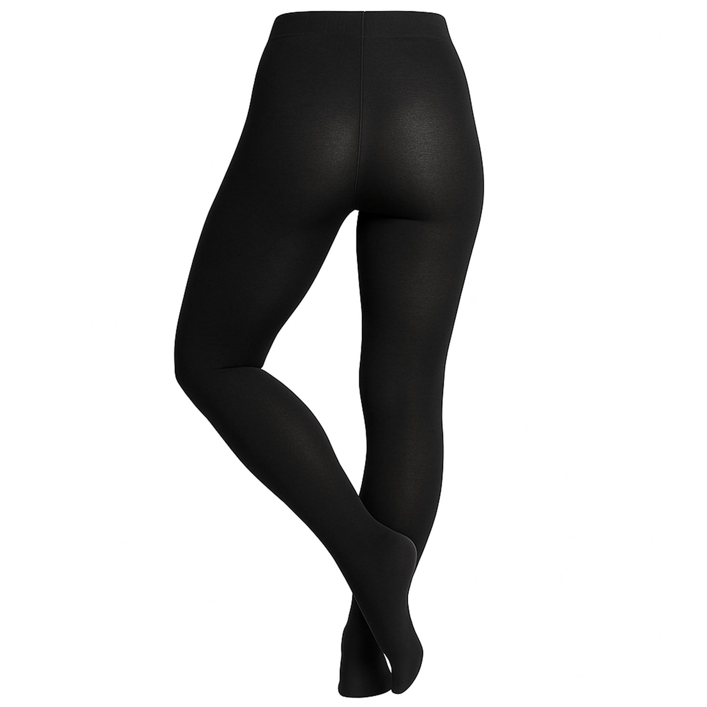 Damen Strumpfhose Schwarz – Winter Warm, Bio-Baumwolle & Stretch
