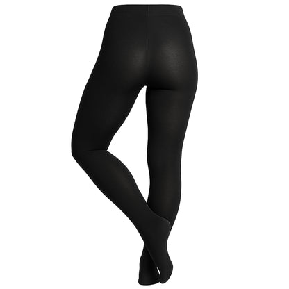 Damen Strumpfhose Schwarz – Winter Warm, Bio-Baumwolle & Stretch