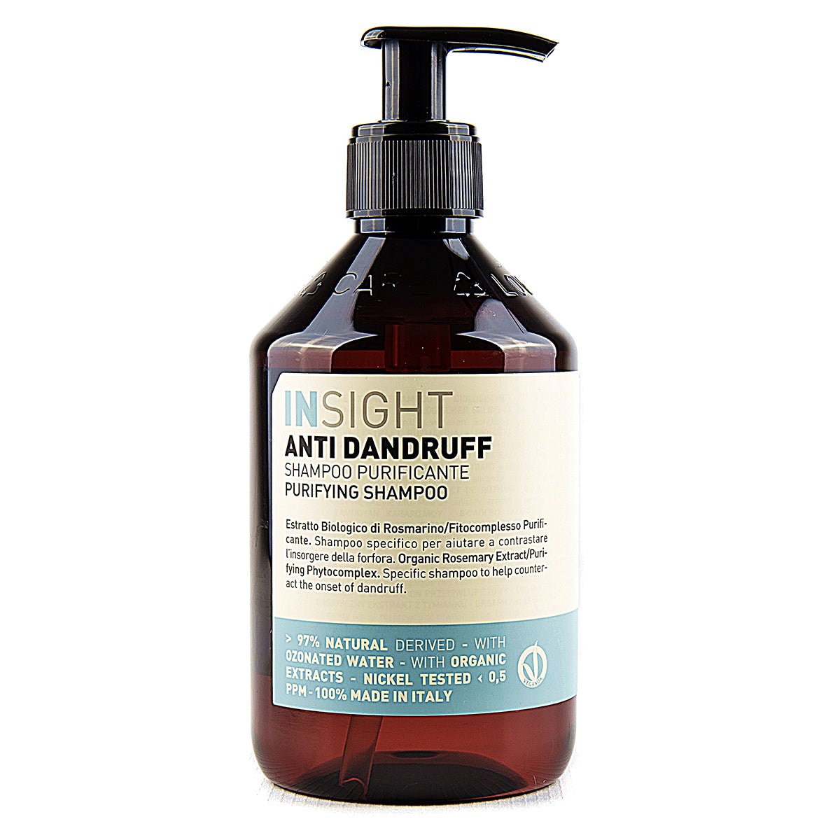 Insight Anti Dandruff veganes zertifiziertes Shampoo gegen Schuppen 400 ml - Organicshop24