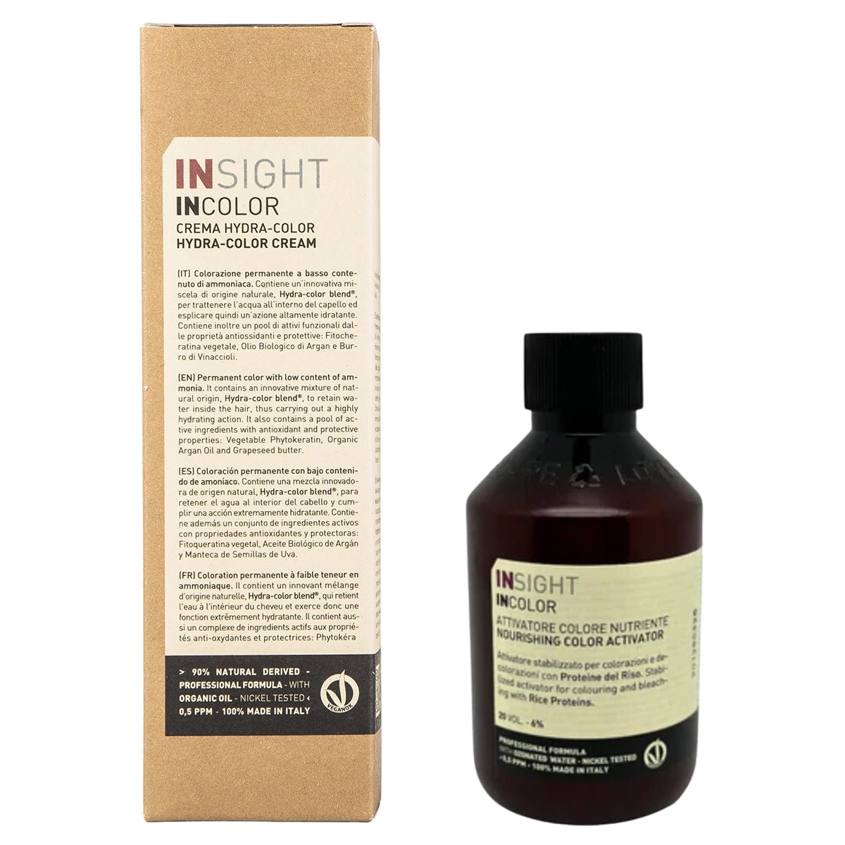 Insight Vegan Färbecreme 100ml mit Aktivator 150ml - Organicshop24