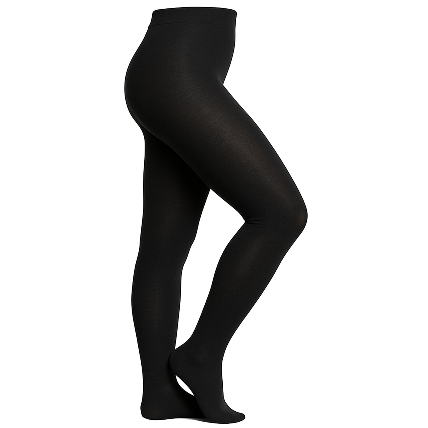Damen Strumpfhose Schwarz – Winter Warm, Bio-Baumwolle & Stretch