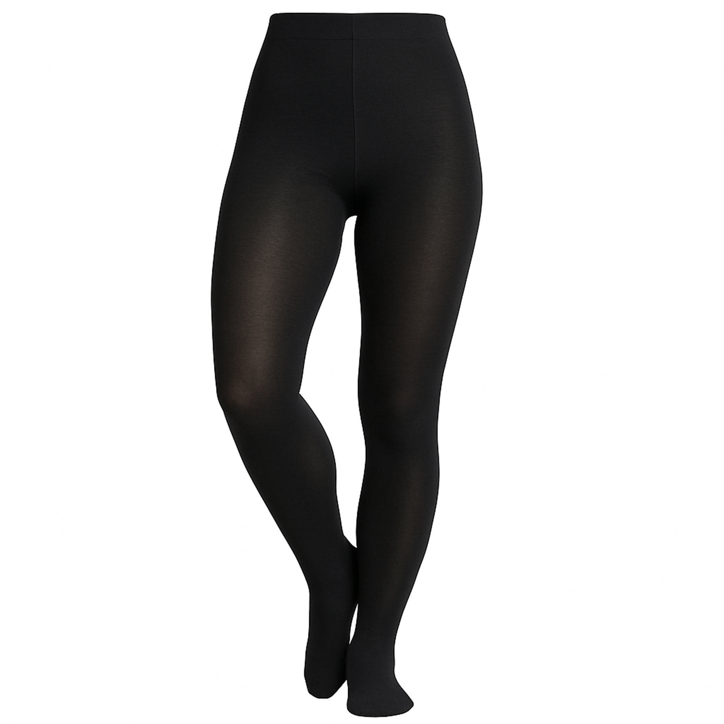 Damen Strumpfhose Schwarz – Winter Warm, Bio-Baumwolle & Stretch