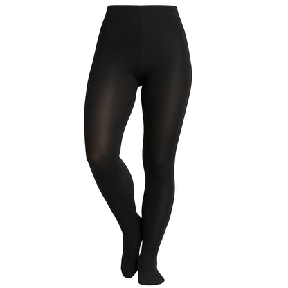 Damen Strumpfhose Schwarz – Winter Warm, Bio-Baumwolle & Stretch
