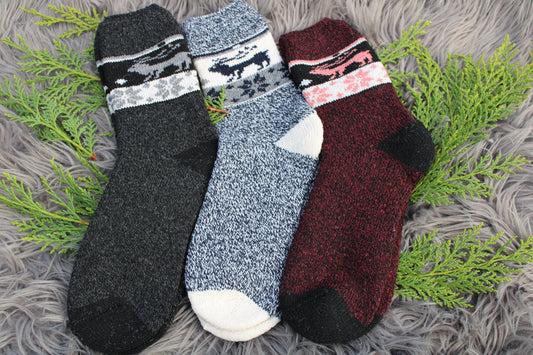 Winter Thermo Socken aus Alpaka Wolle 3er Pack - Organicshop24