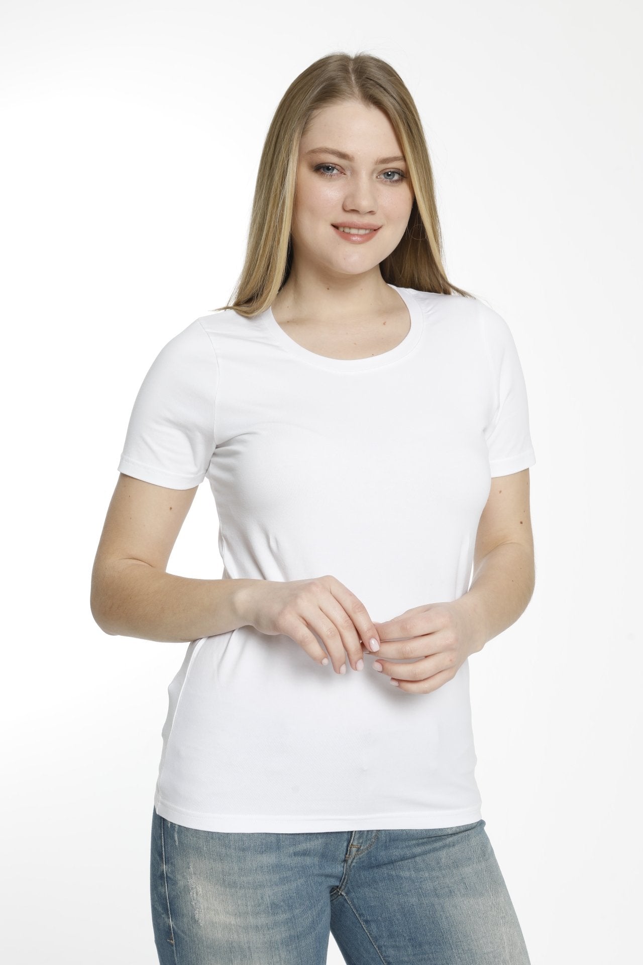 "3er Pack" GOTS zertifizierte Biobaumwolle Damen T-Shirts von Bruno Barella (13€/Stück) - Organicshop24