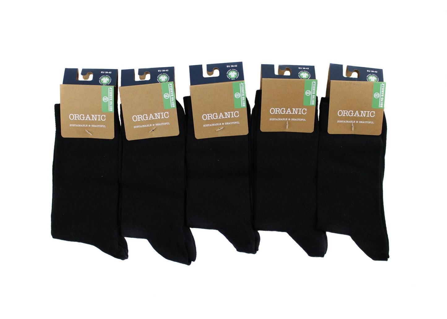 Bio Baumwolle Socken in"5erPack" Schwarz - Organicshop24