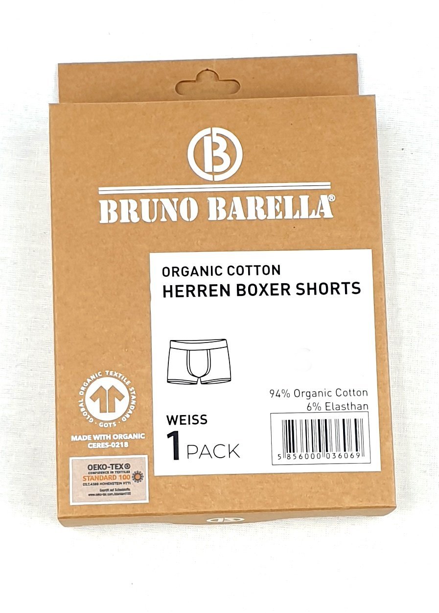 GOTS zertifizierte Biobaumwolle Boxer Shorts von Bruno Barella - Organicshop24