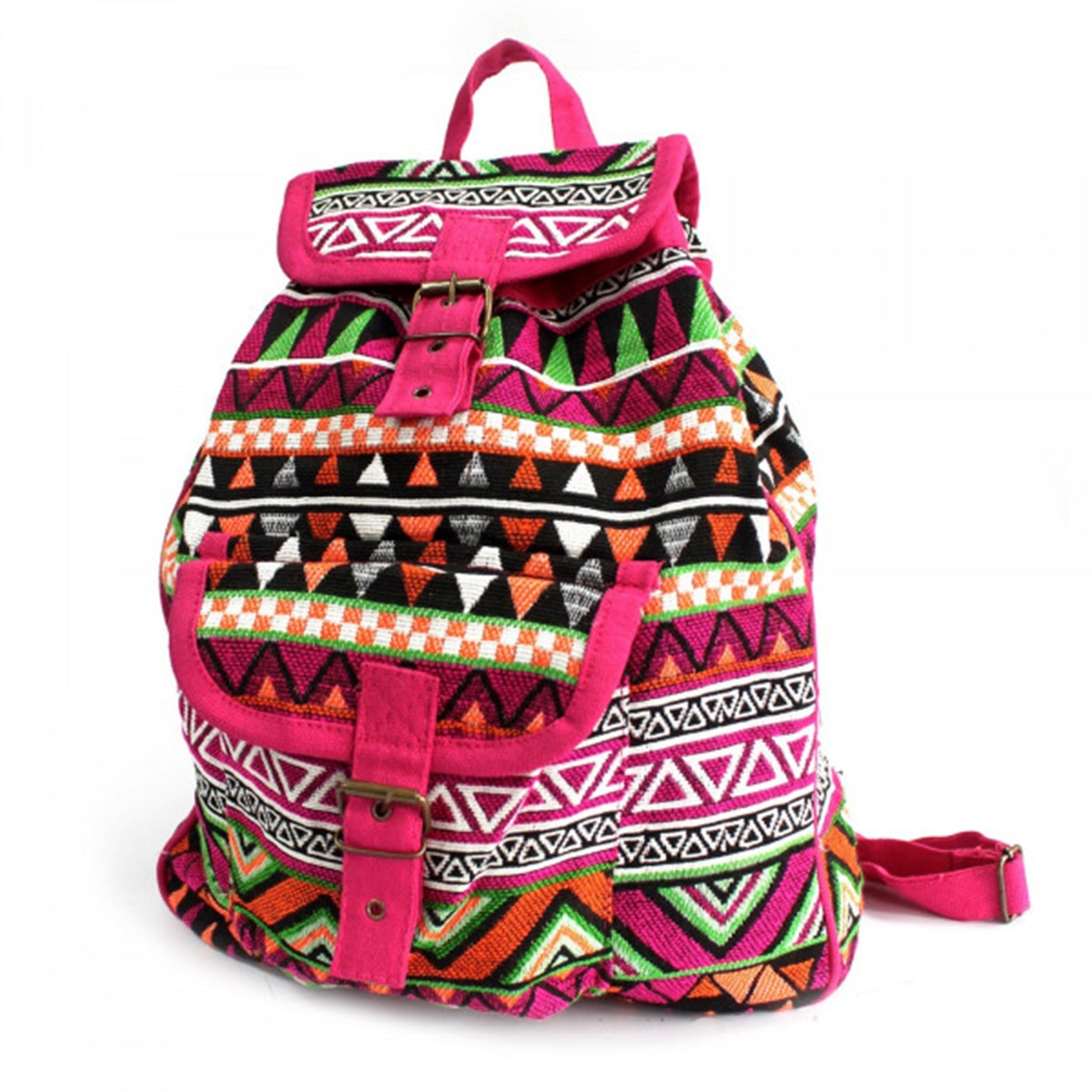 Jacquard Tasche-Rucksack in Rosa - Organicshop24